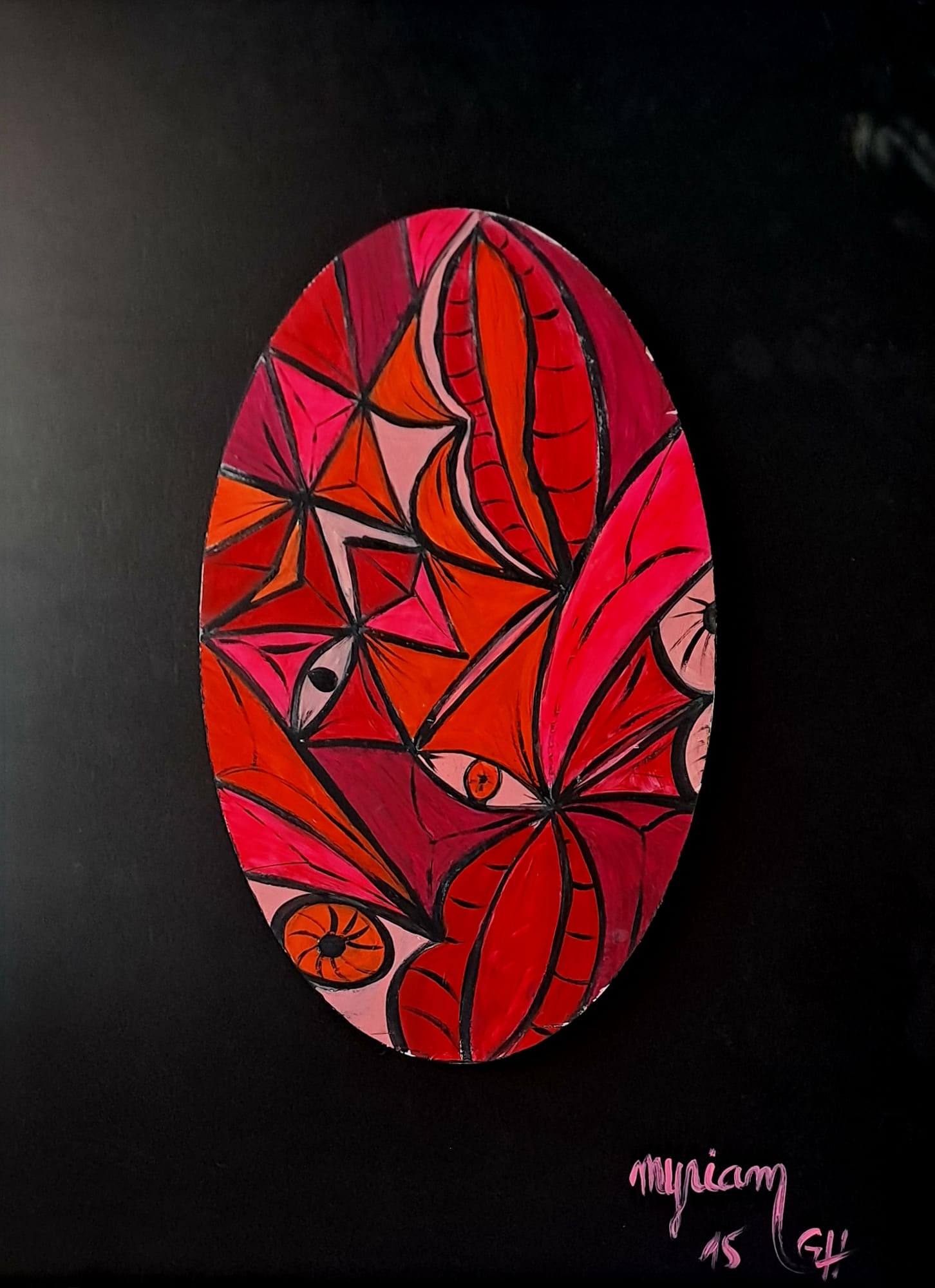 Tableau « Ivresse2014/15 » de Mariem Garaali — acrylique sur bois
