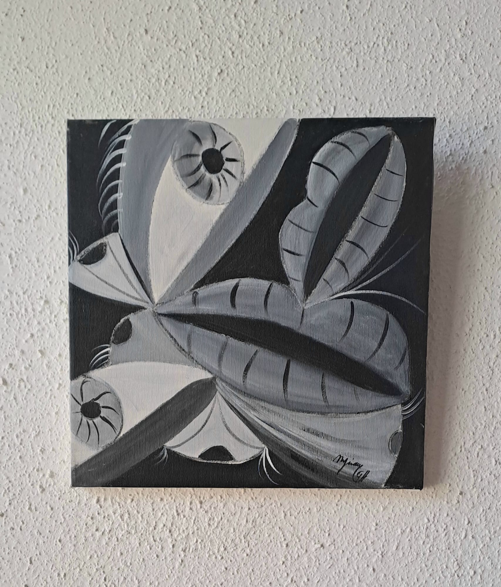Tableau « Préparatifs de départs ( série de 9 )2014/15 » de Mariem Garaali — acrylique