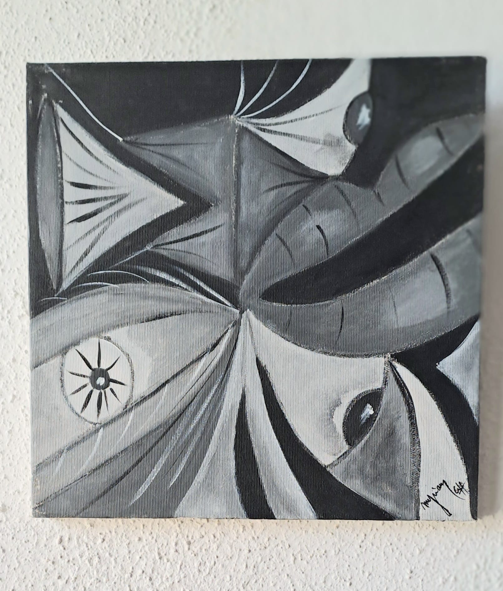 Tableau « Préparatifs de départs 2014/15 » de Mariem Garaali — acrylique