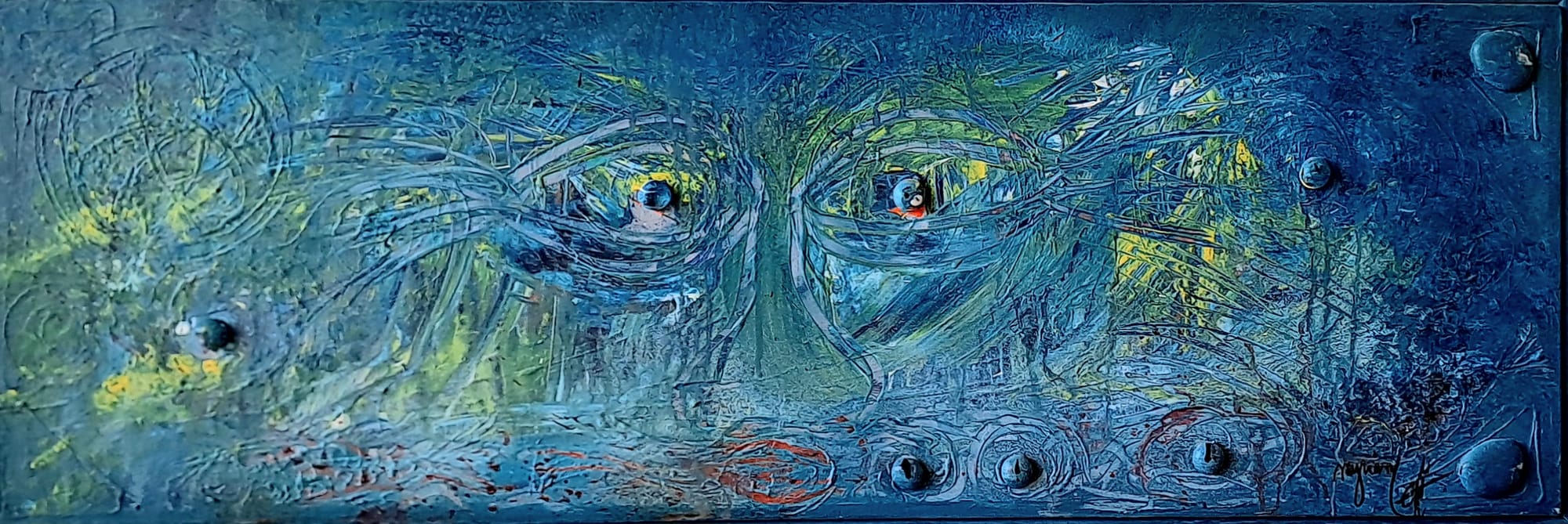 Tableau « Contemplation. 2021 » de Mariem Garaali — acrylique
