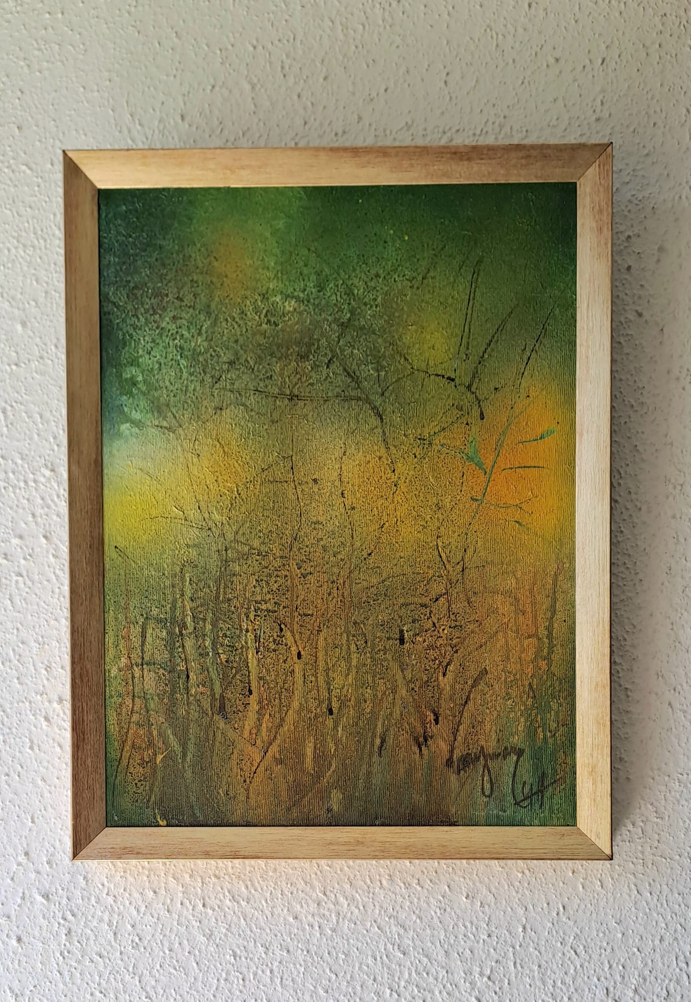 Tableau « États d'âme 1. 2021 » de Mariem Garaali — encre et huile