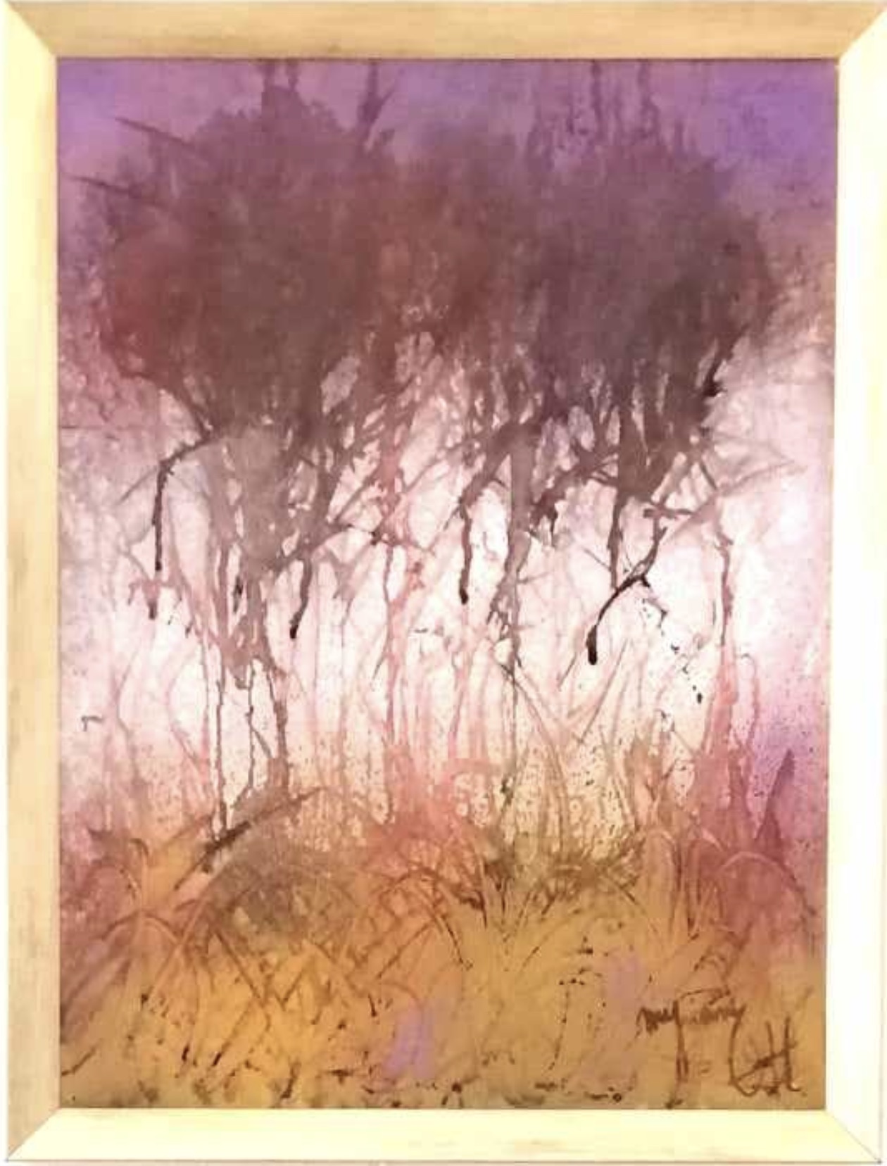 Tableau « États d'âme 2.  2021 » de Mariem Garaali — encre et huile