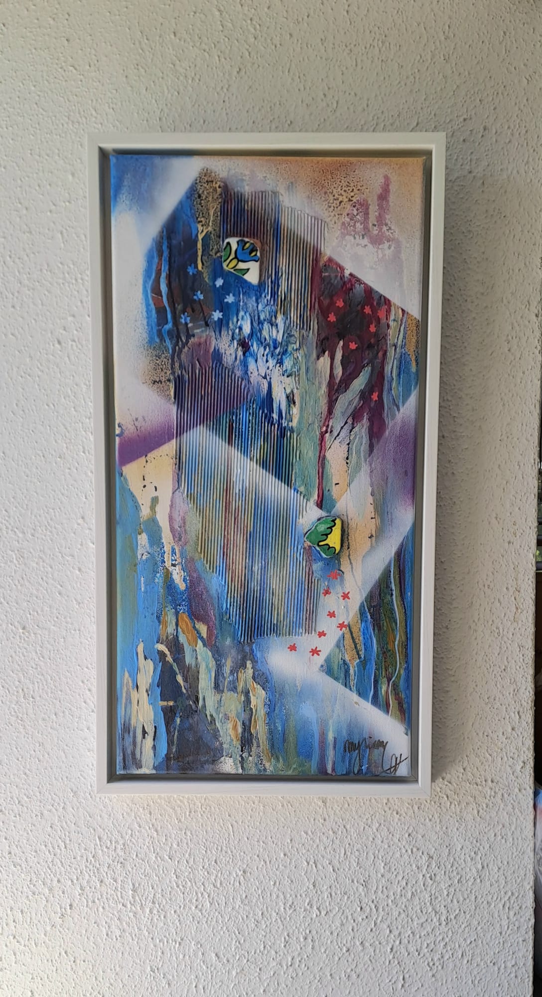 Tableau « Life fragrances 1. 2022 » de Mariem Garaali — collage mixte