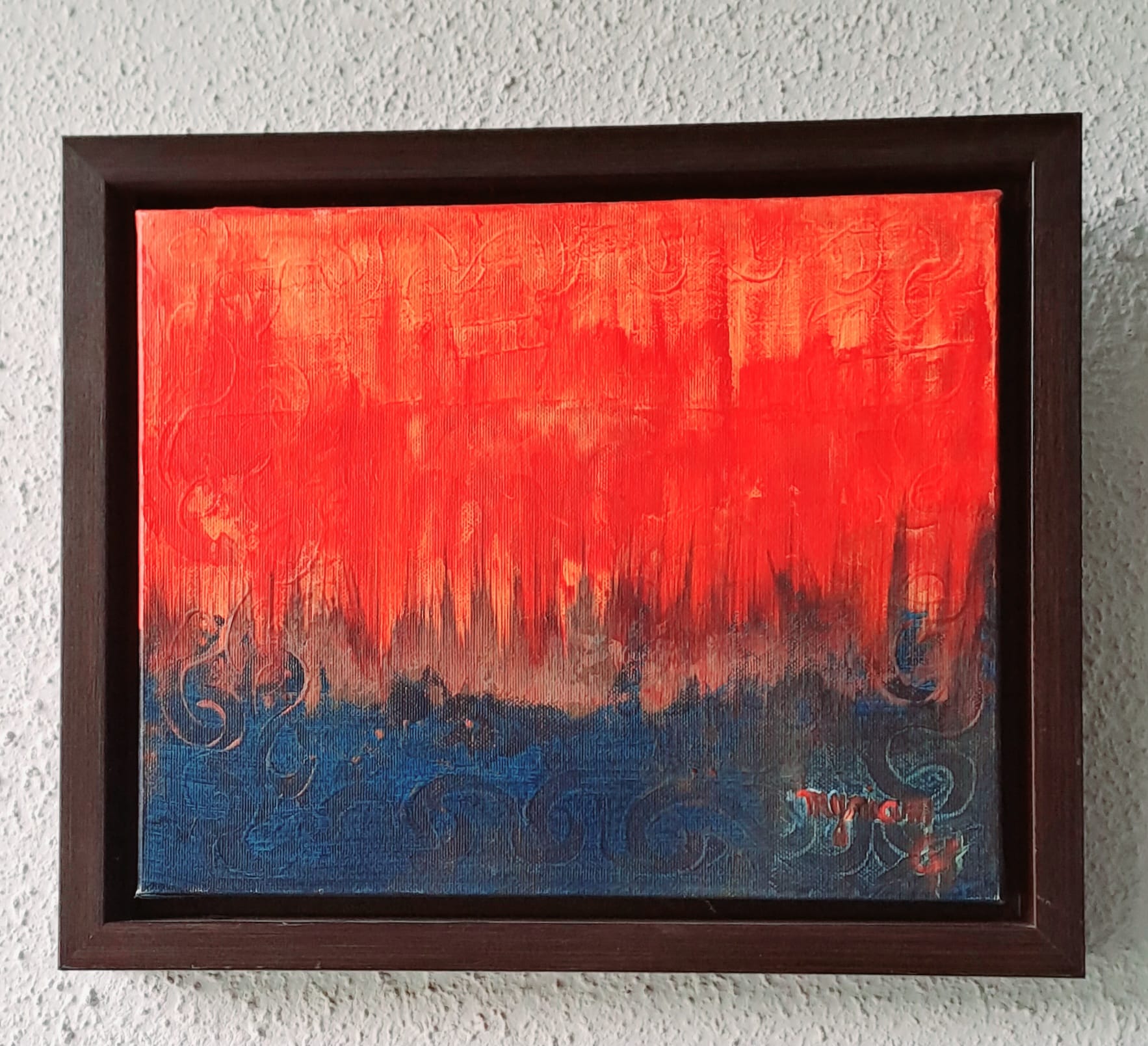 Tableau « Voyage enflammé. 2020 » de Mariem Garaali — acrylique