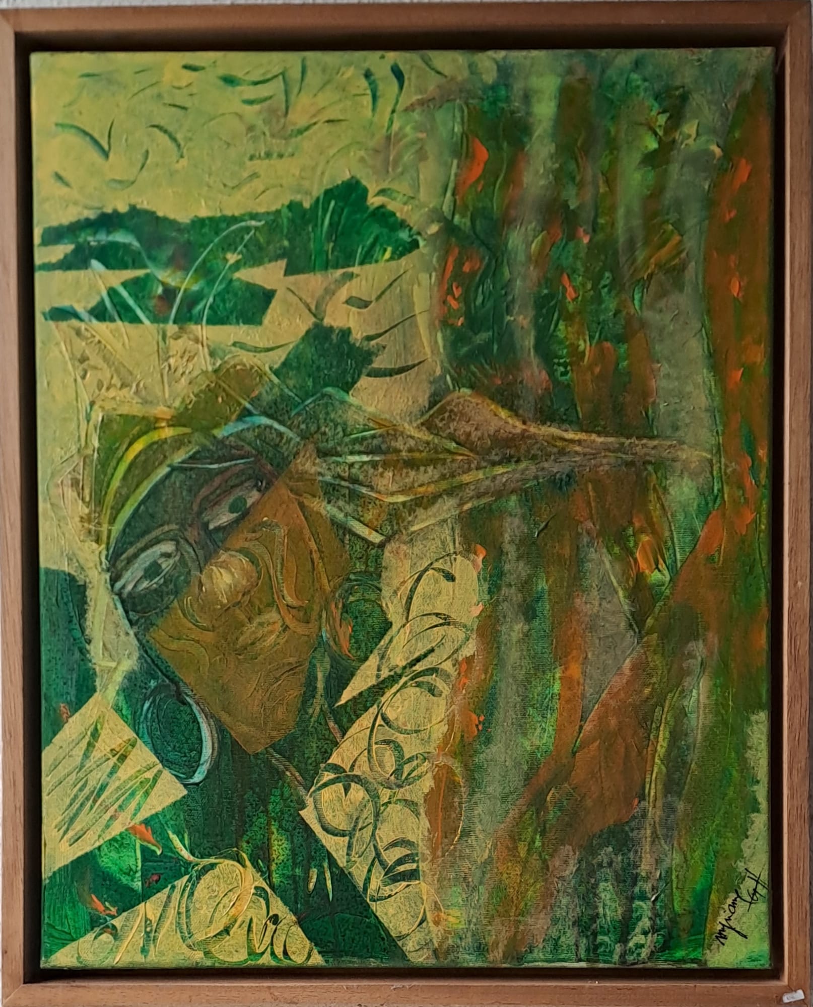 Tableau « Extase sylvestre. 2020 » de Mariem Garaali — mixte