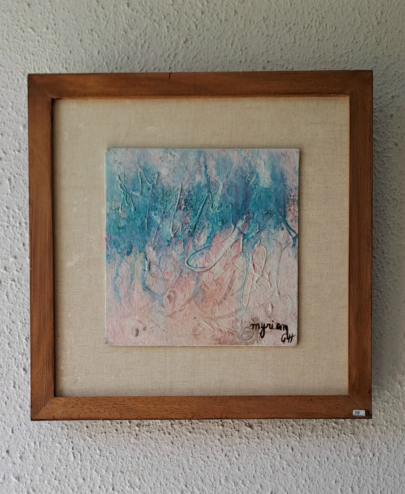 Tableau « Quiétude. 2020 » de Mariem Garaali — encre sur gesso