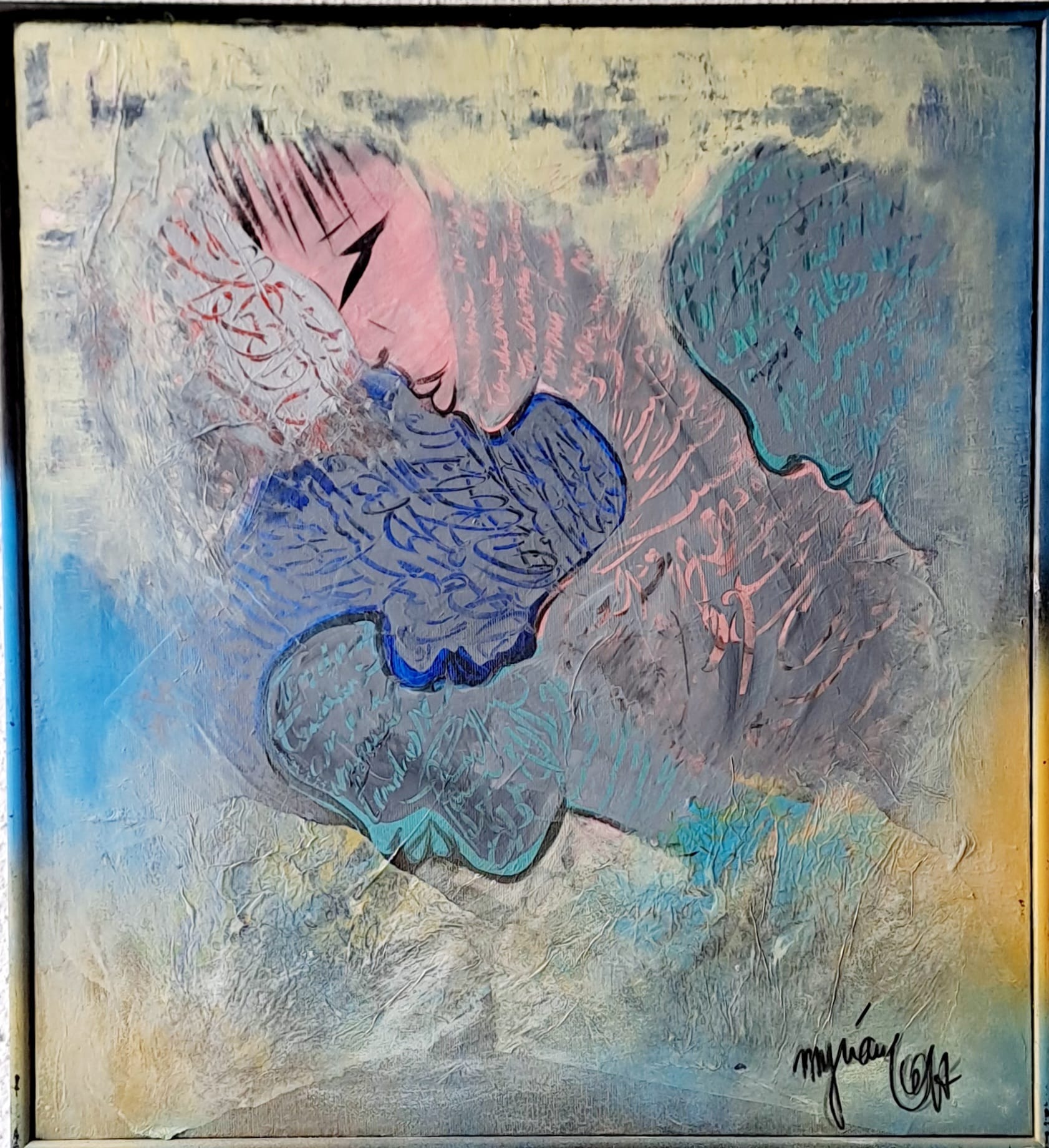 Tableau « Sororité » de Mariem Garaali — acrylique