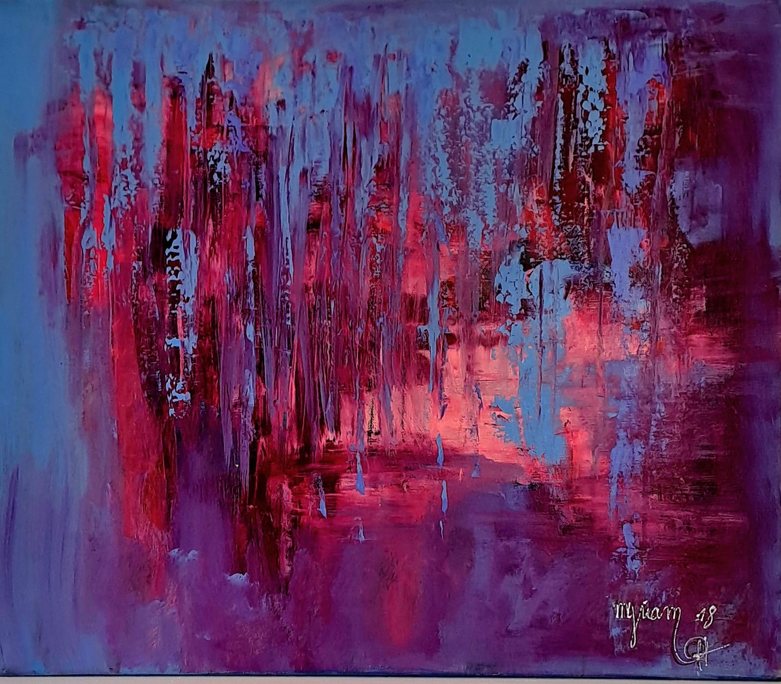 Tableau « Caverne enchantée » de Mariem Garaali — acrylique