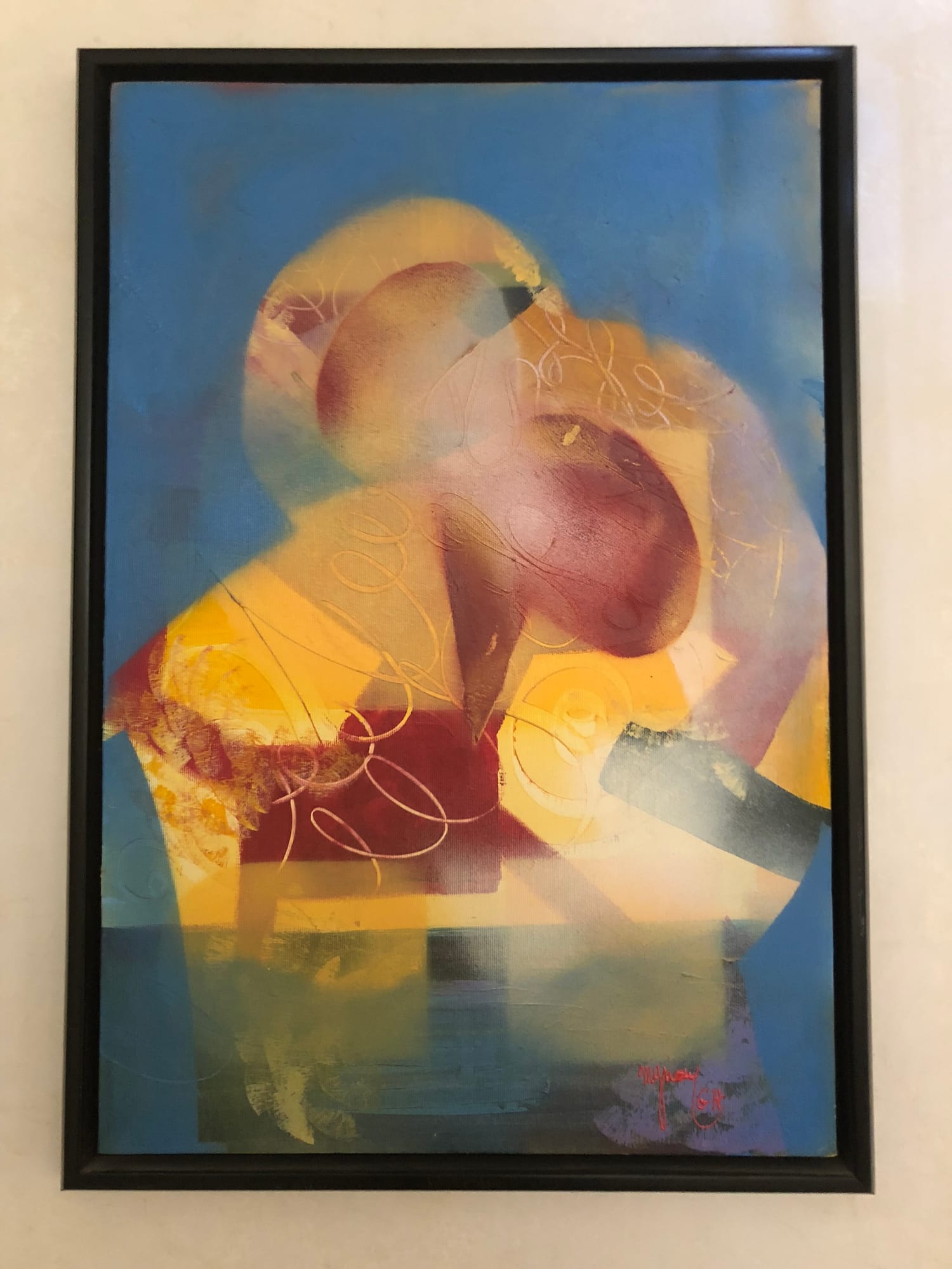 Tableau « Tendresse » de Mariem Garaali — mixed media