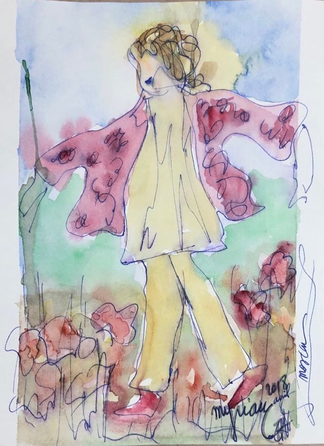 Tableau « Croquis à moscou_2 » de Mariem Garaali — aquarelle