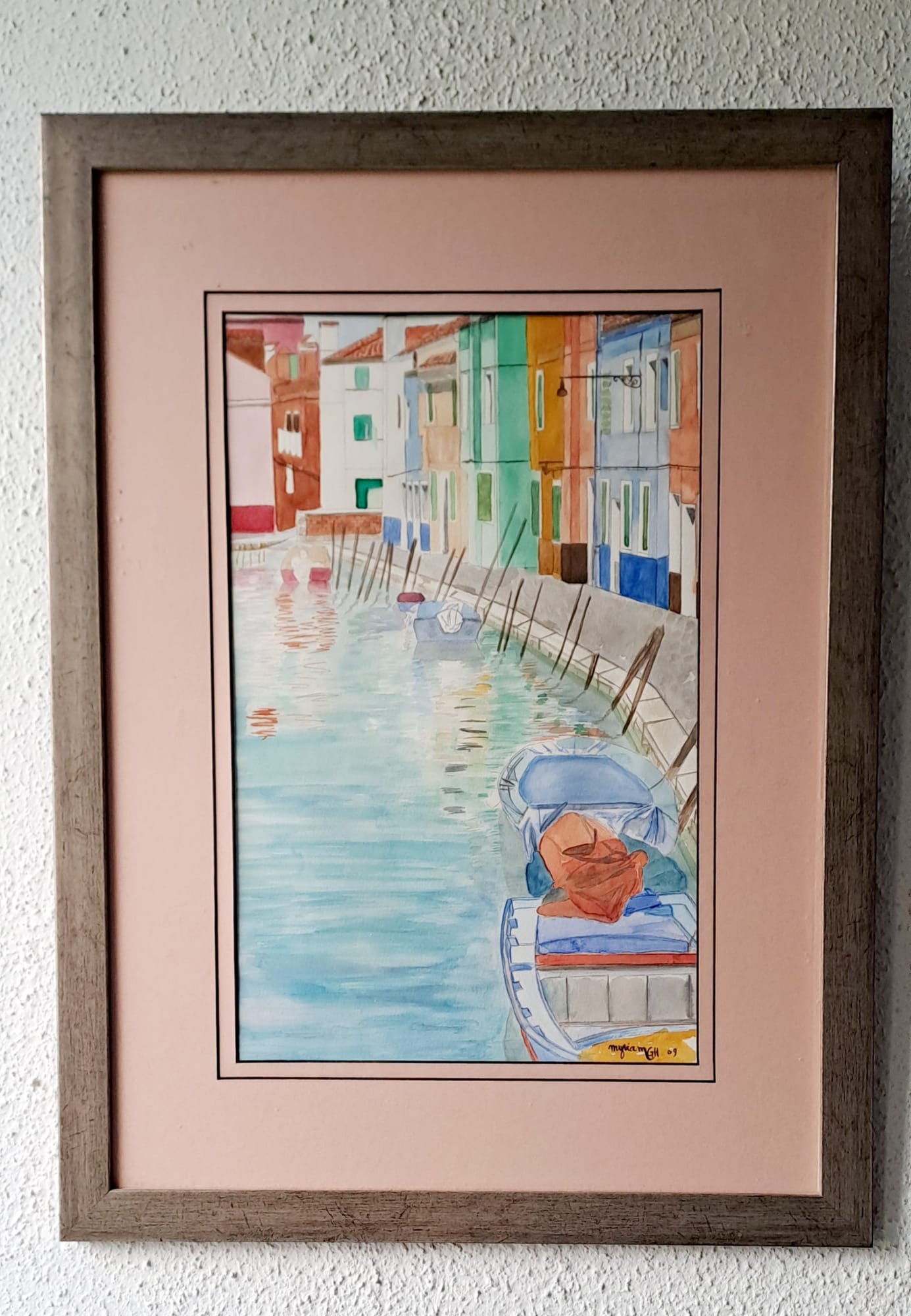 Tableau « Carnet Venise 4 » de Mariem Garaali — aqurelle sur papier d'Arche