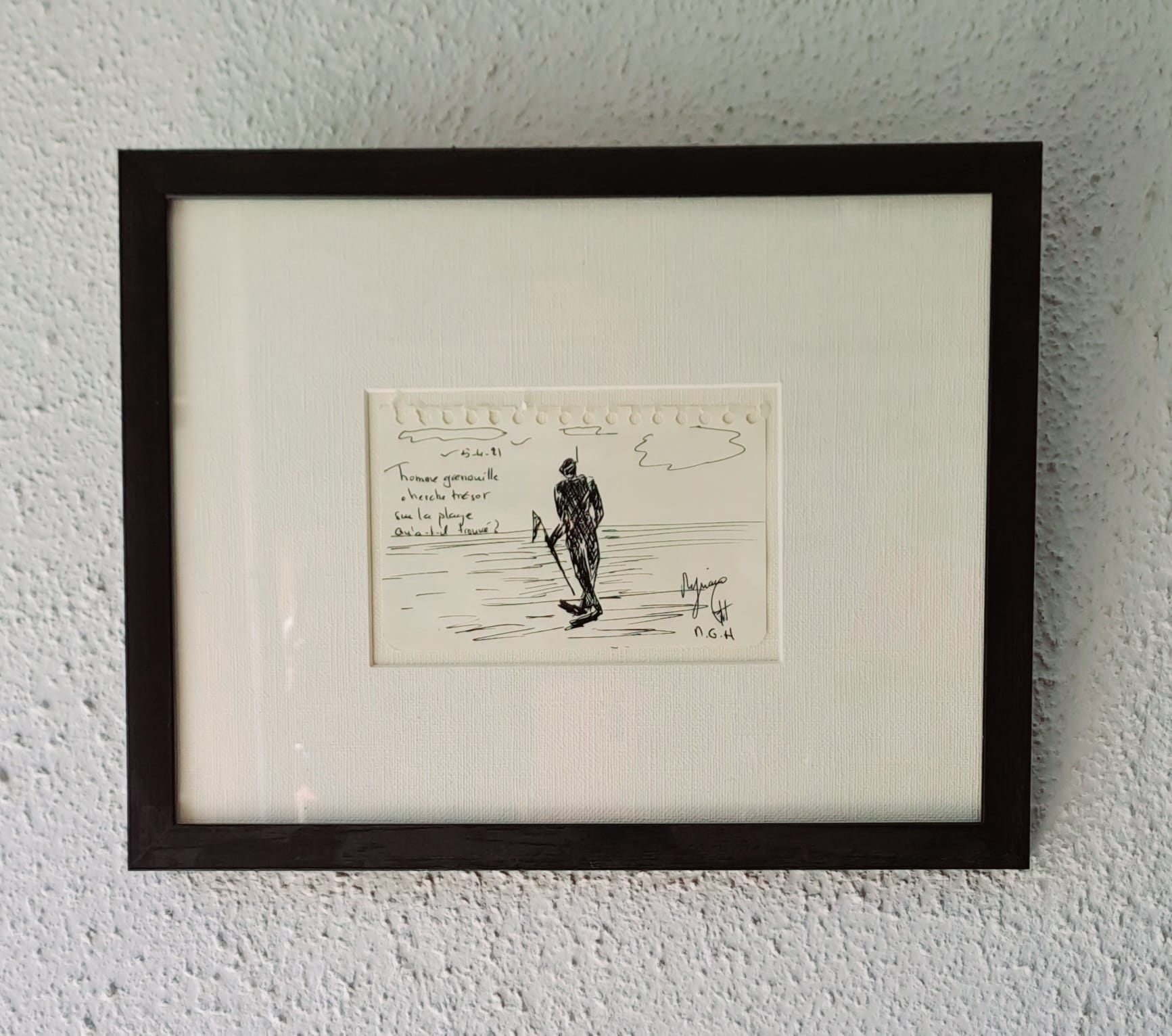 Tableau « Carnet 1 ( 2021/2023) » de Mariem Garaali — dessin au stylo