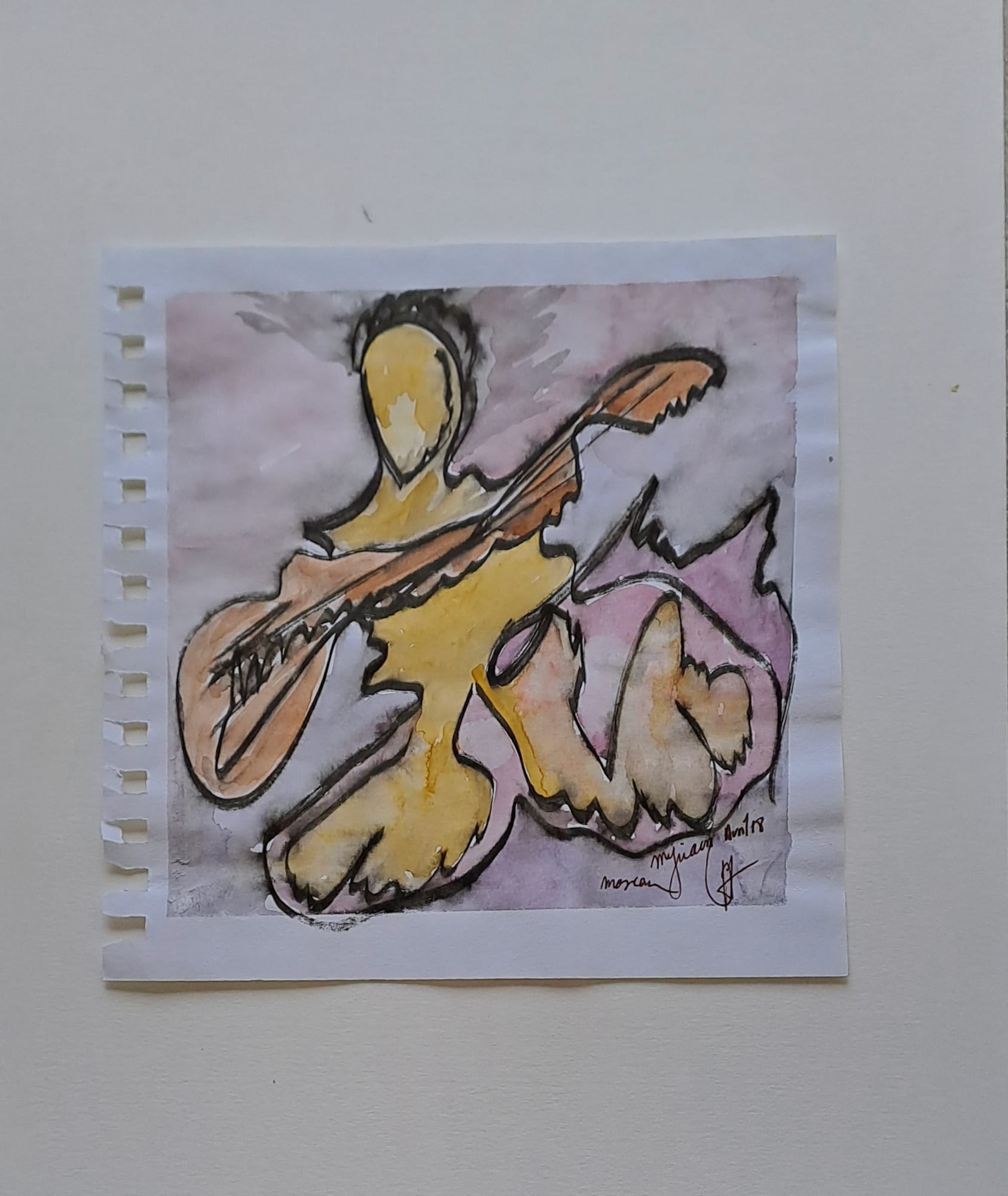 Tableau « Croquis aux marqueurs et eau 3 » de Mariem Garaali