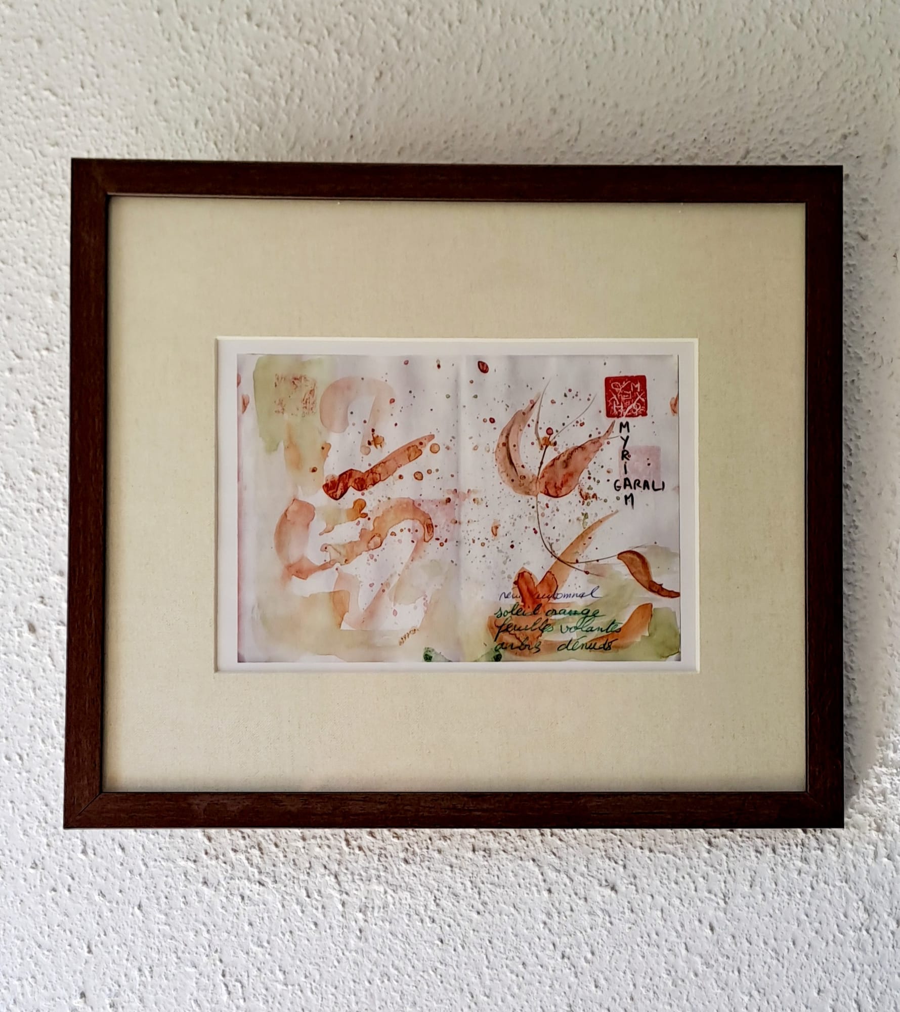 Tableau « Carnet sumi-e 2019 » de Mariem Garaali — sumi-e encres de chine
