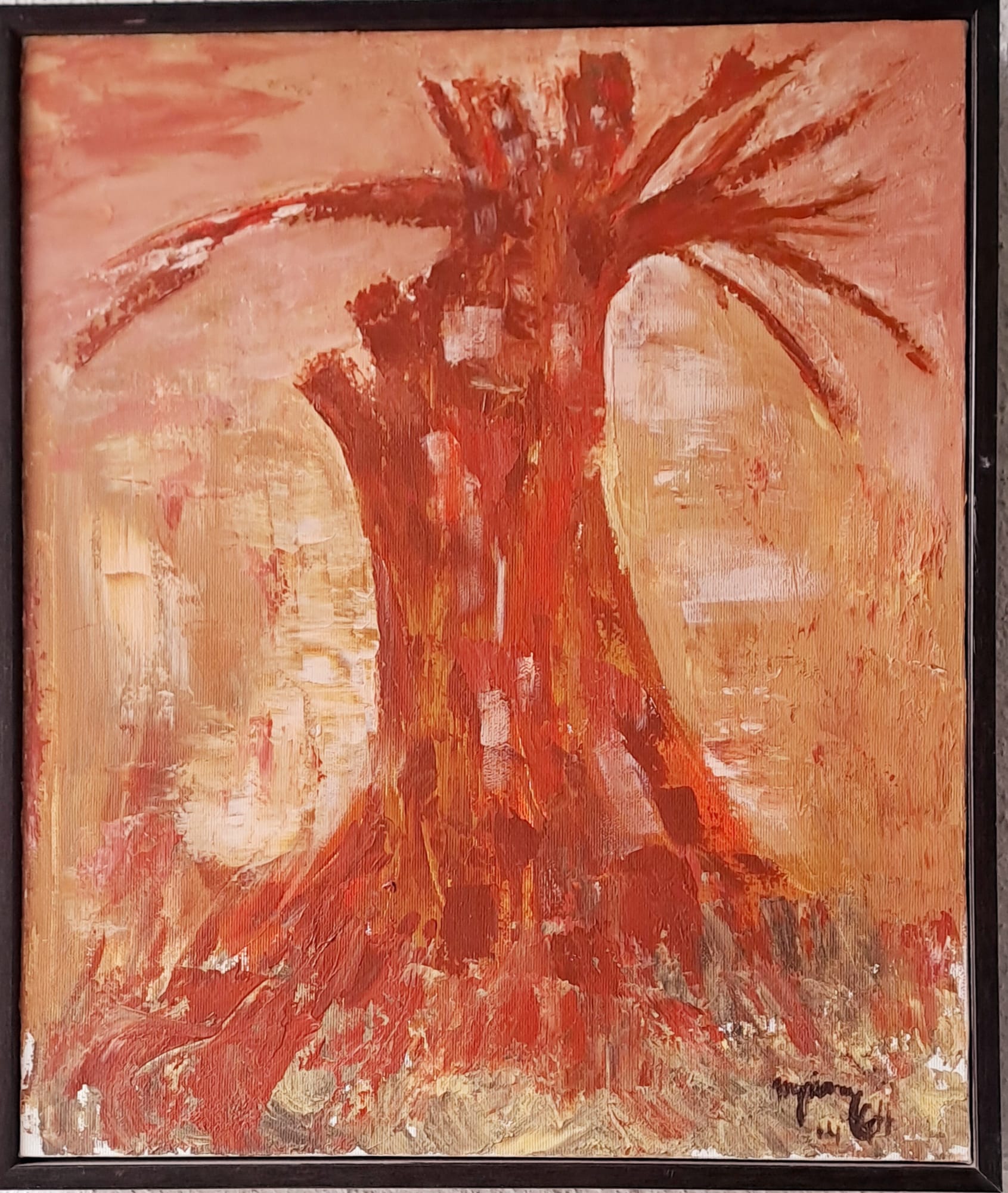 Tableau « Sans famille » de Mariem Garaali — acrylique