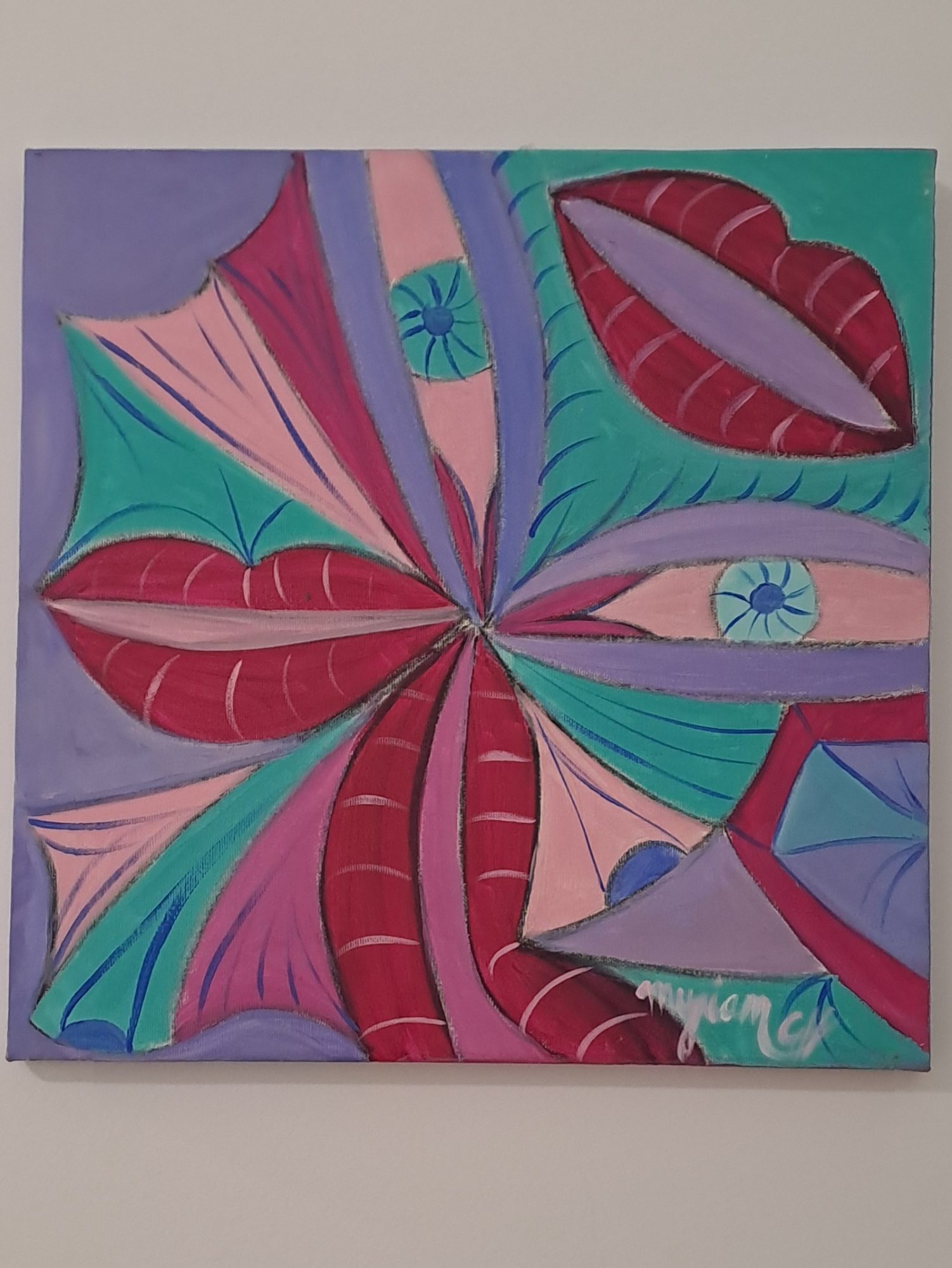 Tableau « Immersion » de Mariem Garaali — acrylique
